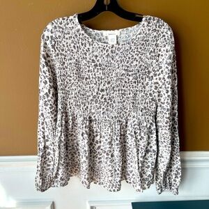 Urban Romantics Women’s Leopard Print Babydoll Maternity Size Large